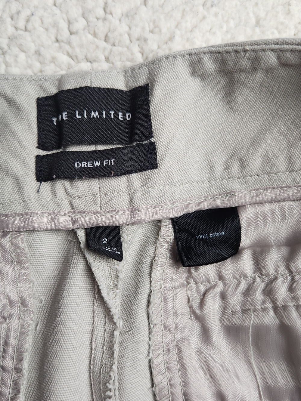 The Limited 'Drew Fit' Light Gray Cotton Shorts
